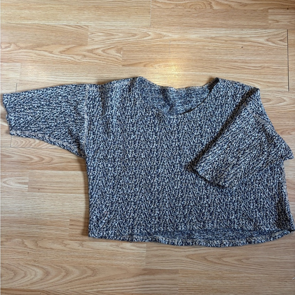 Cozy Knit Sweater in Black and Gray